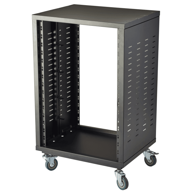 16 units 19" rack cabinet with castors