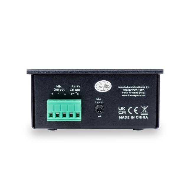 Base Microfonica Universale con Gooseneck a Elettrete, Tasto Paging e Terminale Phoenix 5-pin