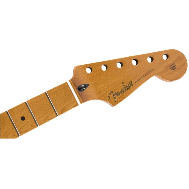 Roasted Maple Stratocaster® Neck, 22 Jumbo Frets, 12", Maple, Flat Oval Shape