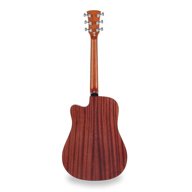 Chitarra acustica dreadnought cutaway amplificata con armrest