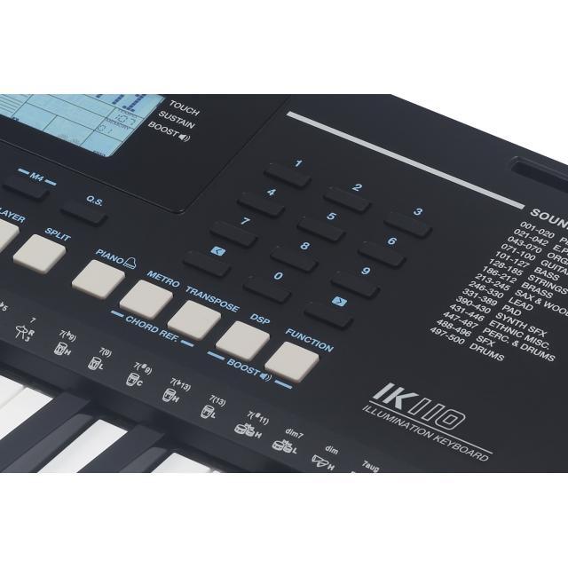 61-keys "Touch Response" entry level keyboard with LED key lighting system