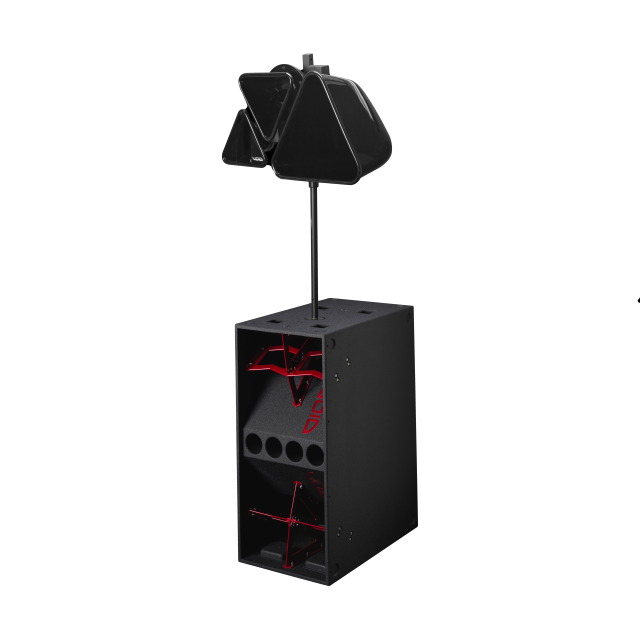 Three-way design loudspeaker with 15", 8" and 1.5" drivers (custom colors available upon request)