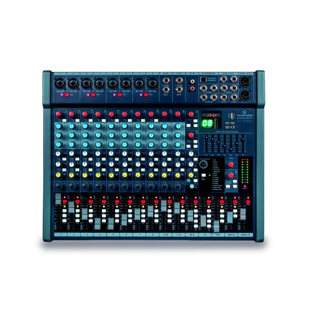 14 channels professional mixer with USB Player, BT Player, Effect, Computer Interface