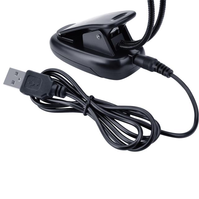 Double clip lamp for music stand (2x2 LED)
