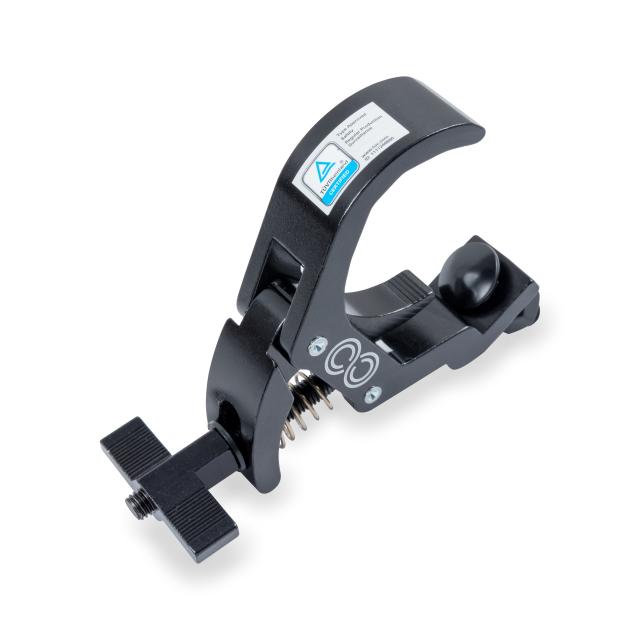 BLACK ALUMINIUM QUICK RELEASE CLAMP 38 - 60 MM 80 KG
