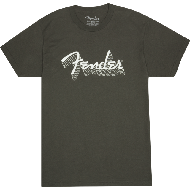Fender Reflective Ink T-Shirt, Charcoal, M