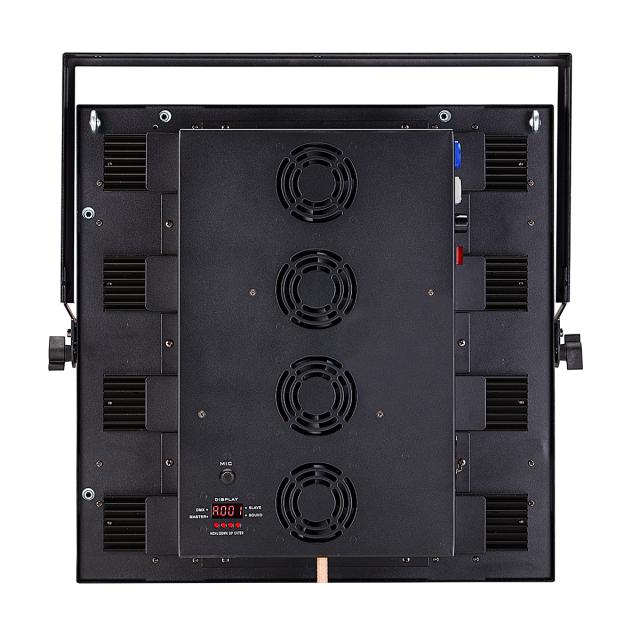 Set of 2x slim 16x30W RGB COB blinders with Flight case