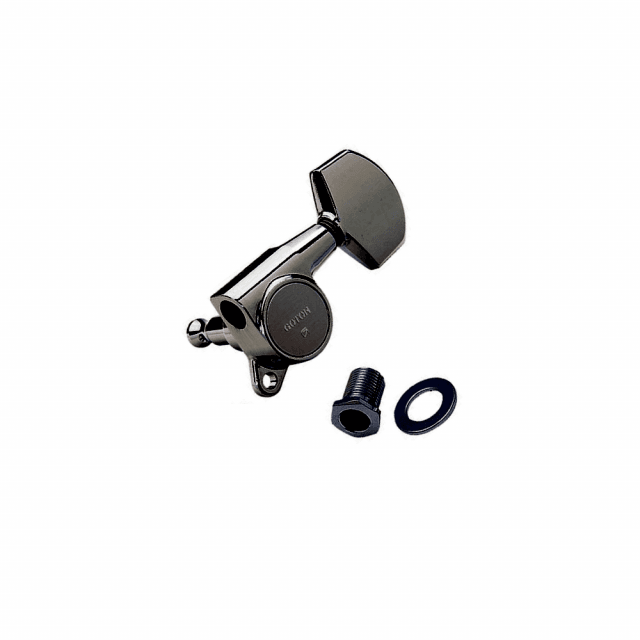 Meccaniche per Chitarra Elettrica e Acustica, L3+R3, Serie Magnum Lock, Cosmo Black