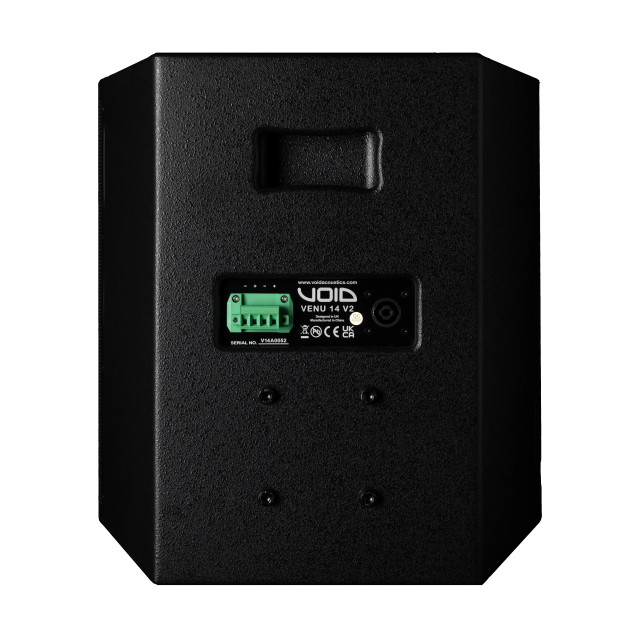 Compact passive Two-Way 13.5" coaxial loudspeaker with rotatable waveguide and controlled dispersion (black)