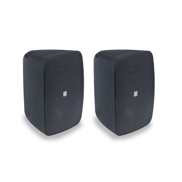 Coppia di diffusori attivi da parete a 2 vie da 6,5” con controllo BT, Nero