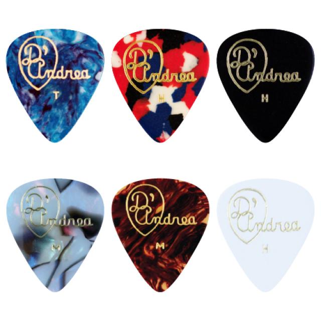 Pack of 12 Assorted Celluloid Picks (Heavy)