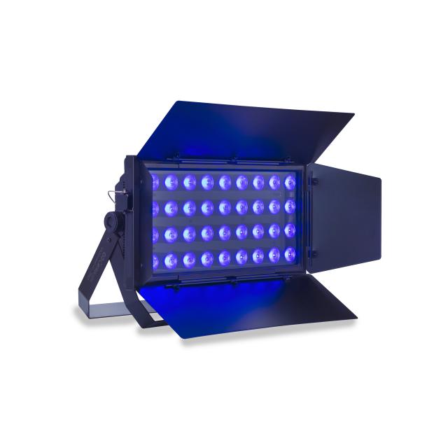 Proiettore con 36 Led da 10W RGBW 4in1 e Alette Richiudibili
