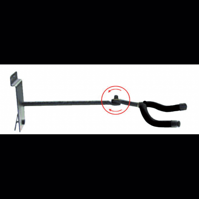 Guitar wall hanger with adjustable angle
