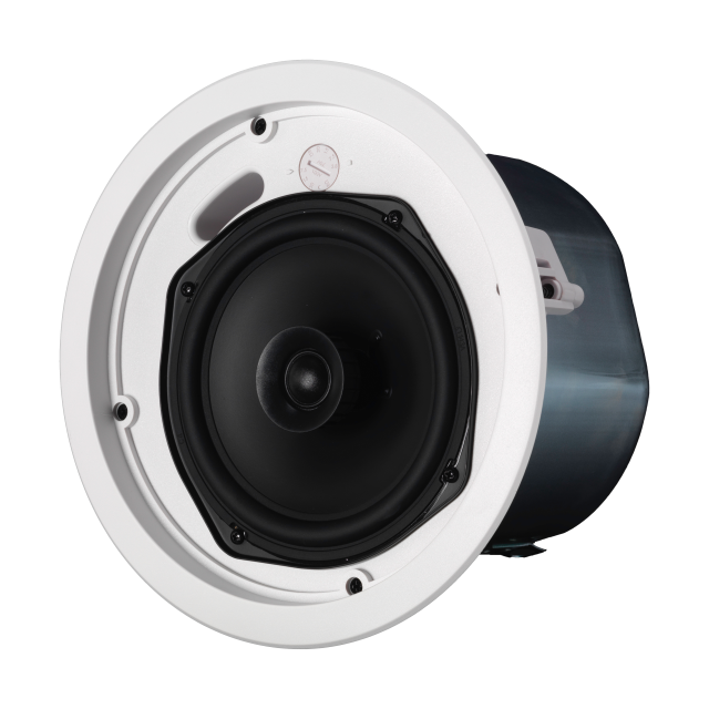 Passive in-ceiling loudspeaker with 100V/70V transformer and 6.5” + 0.75” coaxial driver