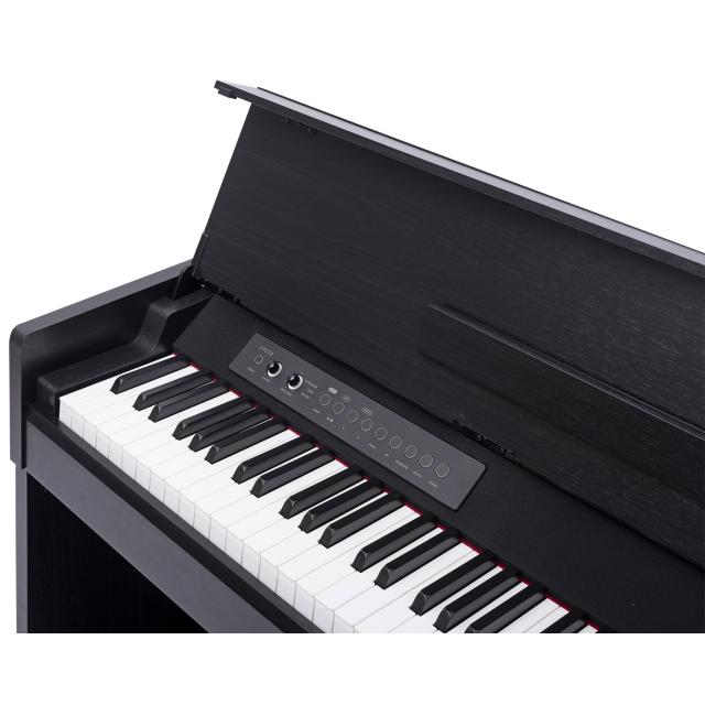 Pianoforte digitale compatto con finitura in colore nero
