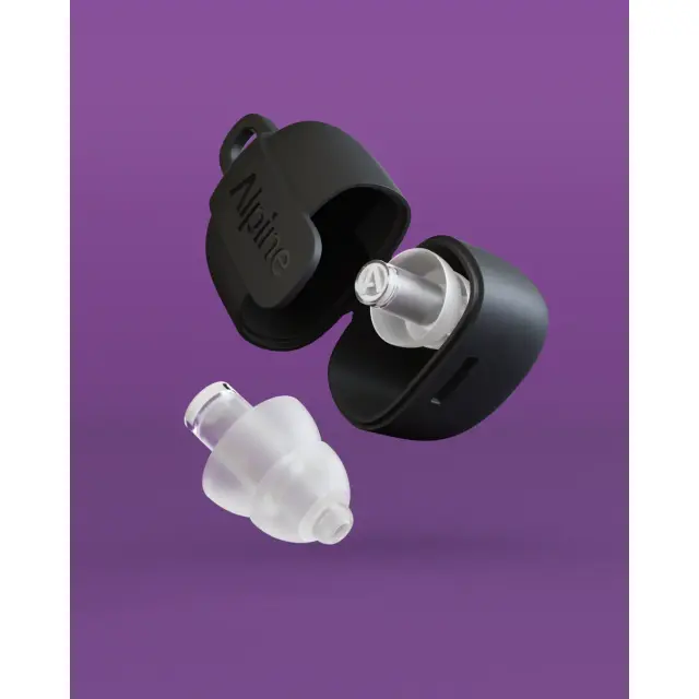 High-fidelity earplugs for festivals, concerts & clubs. - Transparent