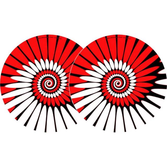 2x Slipmats - Paint - rosso