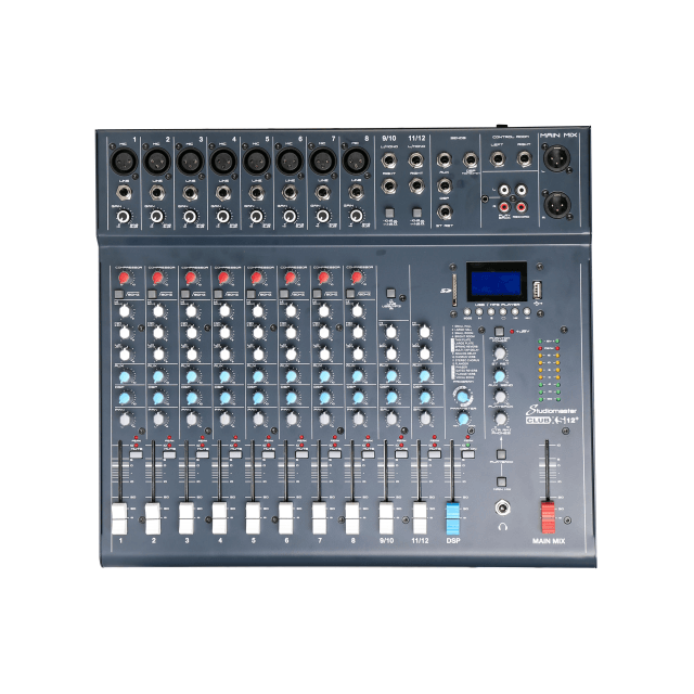 12-Channel Professional Mixer with Effect and Player