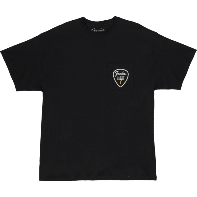 T-shirt fender pick patch pocket tee, Black, XXL
