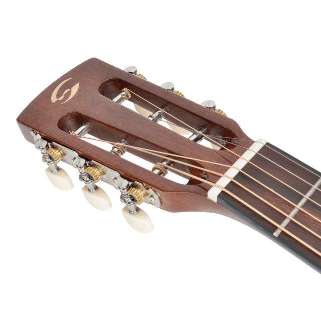 Chitarra acustica parlor con finitura lucida