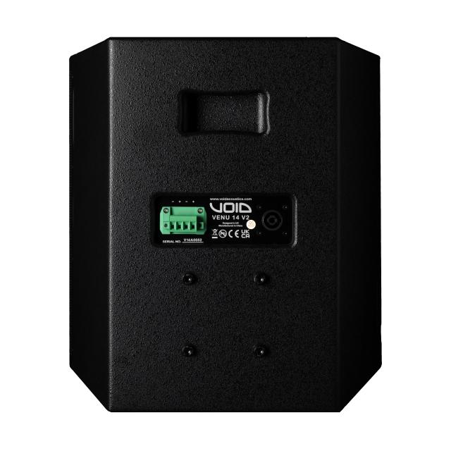 Compact passive Two-Way 13.5" coaxial loudspeaker with rotatable waveguide and controlled dispersion (black)
