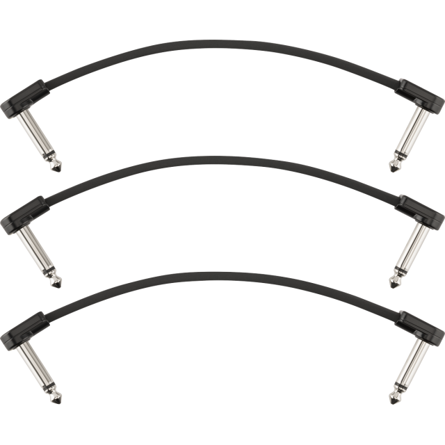 Pack da 3 cavi Patch Fender Blockchain 6", Angled/Angled
