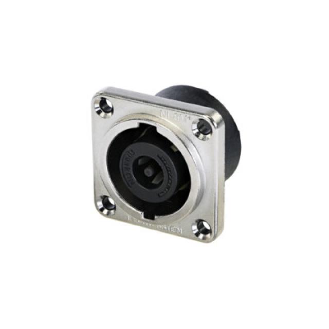Connettore da pannello speakON a 8 poli maschio, fori passanti svasati e terminali Faston da 3/16"