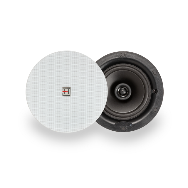 Altoparlante da soffitto 5.25" 20W 8 ohm a 2 vie con griglia senza cornice, bianco