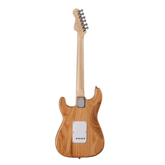 Chitarra elettrica double cutaway con 2 single coil + humbucker splittabile e meccaniche autobloccanti (equipaggiata Wilkinson, tastiera acero)