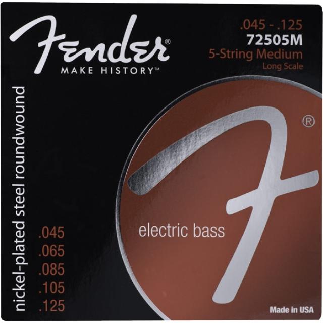 7250 Bass Strings Set Nickel Plated Steel Long Scale 7250-5M .045-.125 Gauges