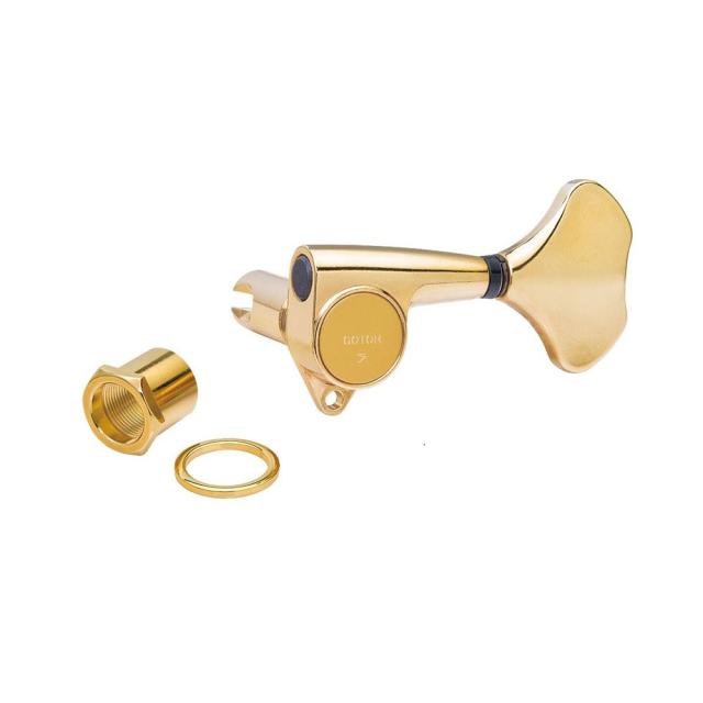 Electric Bass Machine Heads Set, L4, Gold