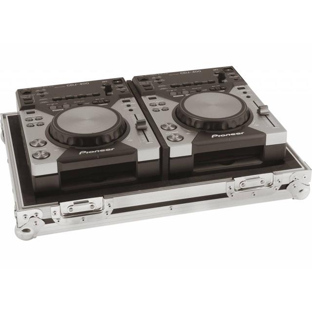 Flightcase PC-400/2 | 2x Pioneer CDJ-400 - argento