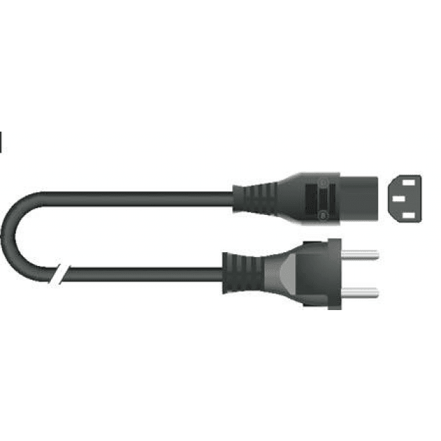 Power cord Shuko plug - IEC connector VDE / 2 mt