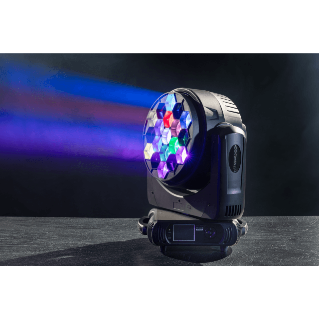 Set of 2 19x40w wash moving heads with flight case