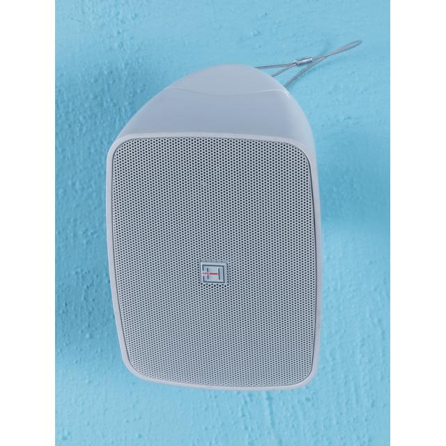 Coppia di Diffusori 4" Passivi 2-Vie a Parete da Esterno, Bianco