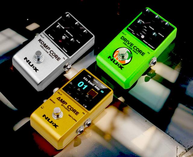 Compact, intuitive, powerful: the nux 'core' series gets a makeover with three new stompboxes