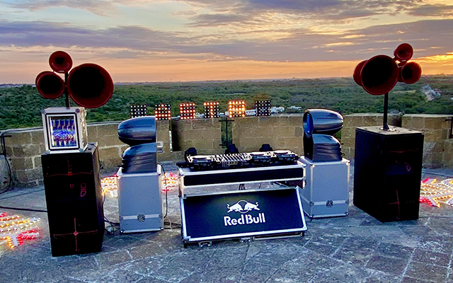 Void Acoustics sound on the tower of the Castle of Castro