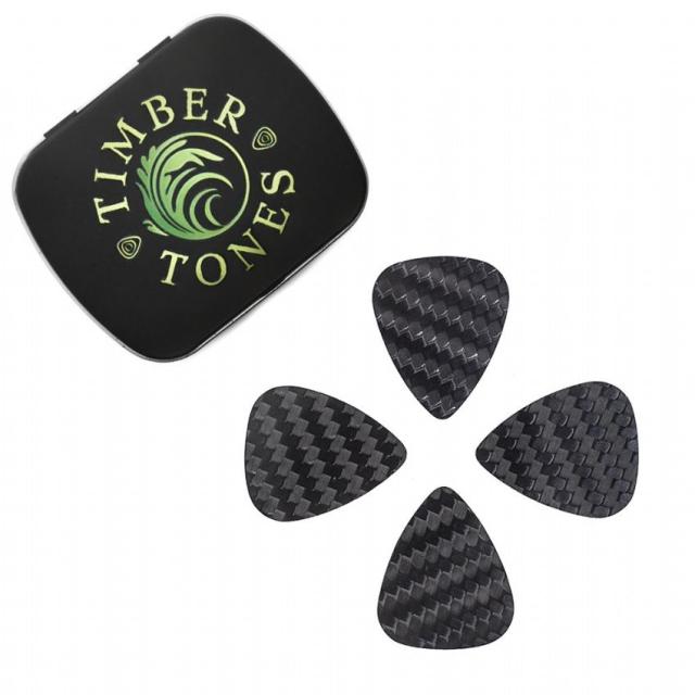 Carbon Tones Mixed Tin of 4 Guitar Picks