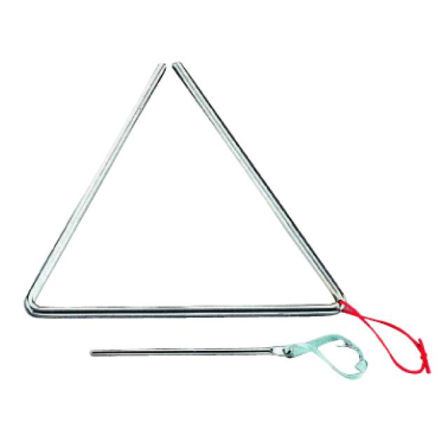 Triangolo in metallo con battente