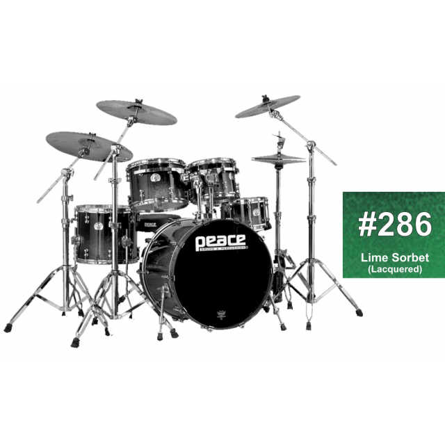 Drum Set 5 pcs in Acero Canadese con finiture laccate speciali