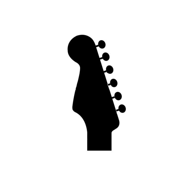 Electric Guitar Machine Heads Set, R6, Chrome