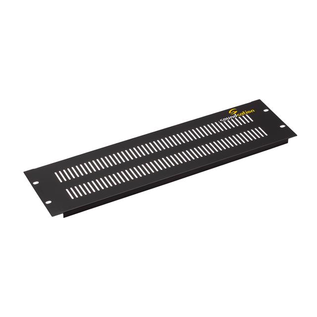 Pannello rack 19" - 3 unità con fori di ventilazione