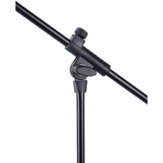 Microphone boom stand with tripod base