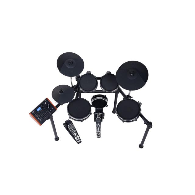 Compact and elegant Electronic Drum including "PURE DRUM" technology and consisting of 1 Snare, 3 Tom and Kick trigger all with Mesh Head.