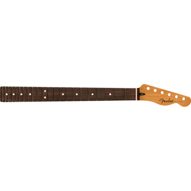 Satin Roasted Maple Telecaster® Neck, 22 Jumbo Frets, 12", Rosewood, Flat Oval Shape