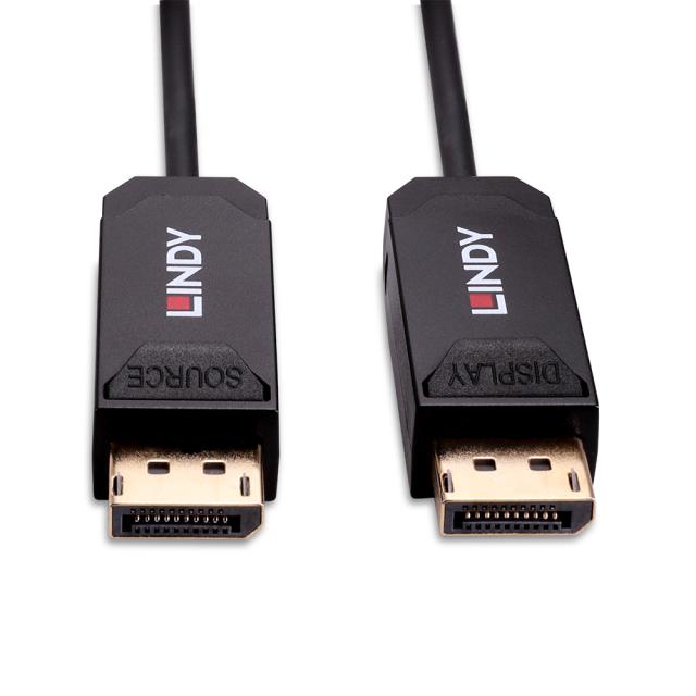20m Fibre Optic Hybrid DisplayPort 2.0 UHBR10 Cable