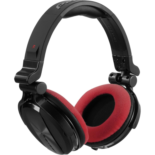 Earpad Set VELOUR for Pioneer HDJ-1500 - red