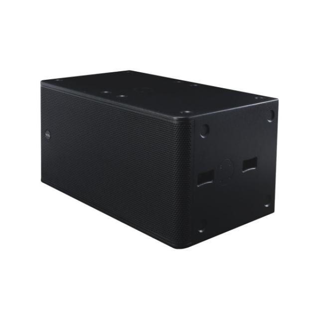 Reflex subwoofer with double high-excursion 18” transducer, 4 Ω, 2400 W AES (black)