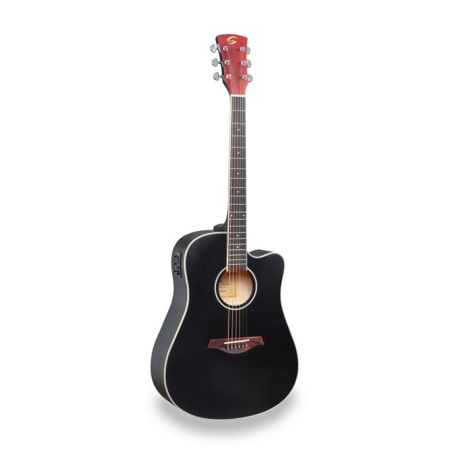 Chitarra acustica dreadnought cutaway amplificata
