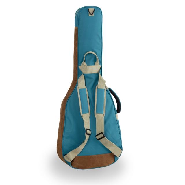 Borsa chitarra classica con inserti in pelle suede
